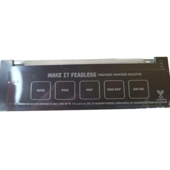 Colourpop 5-Eyeshadow Pressed Powder Palette-Make It Black-Bold High-Pigment NIB - Picture 5 of 6